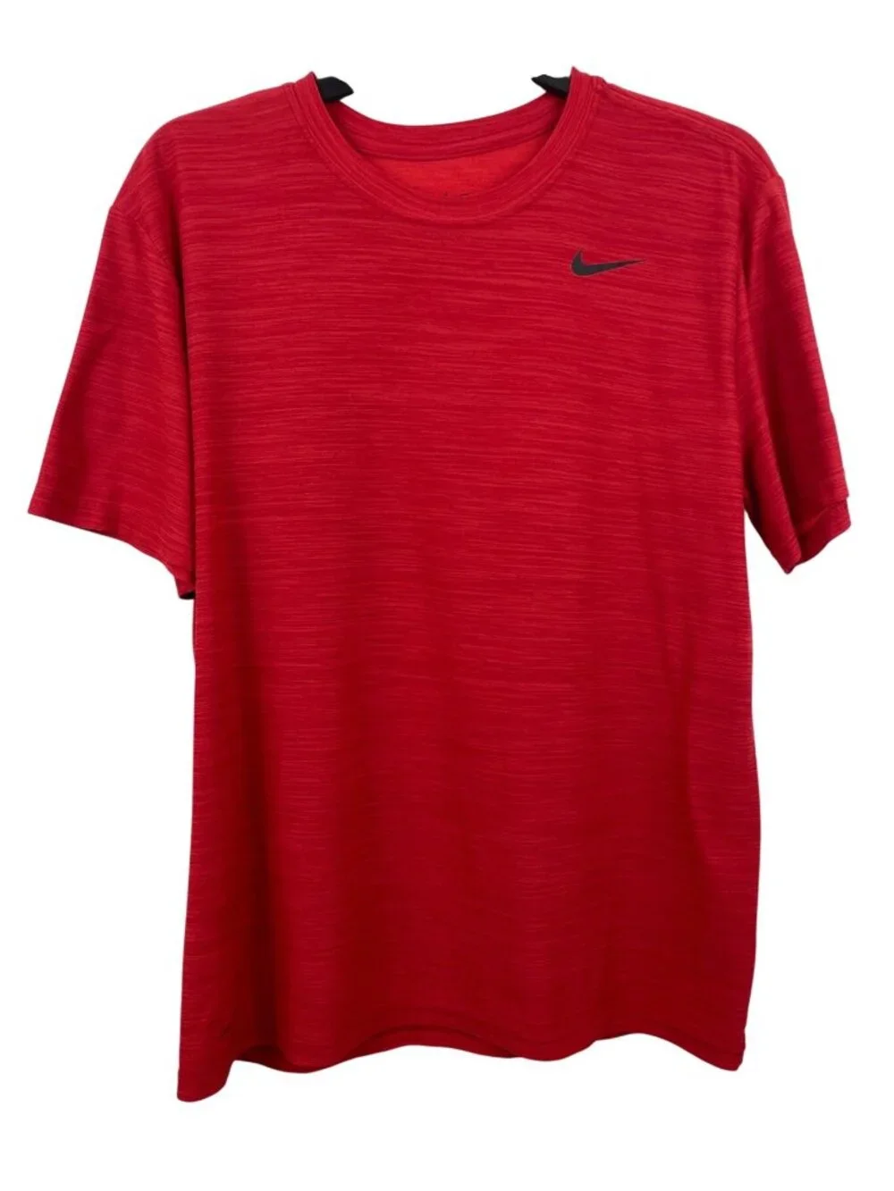 Nike Dri-Fit Red Heathered Short Sleeve T-Shirt Mens Size Large